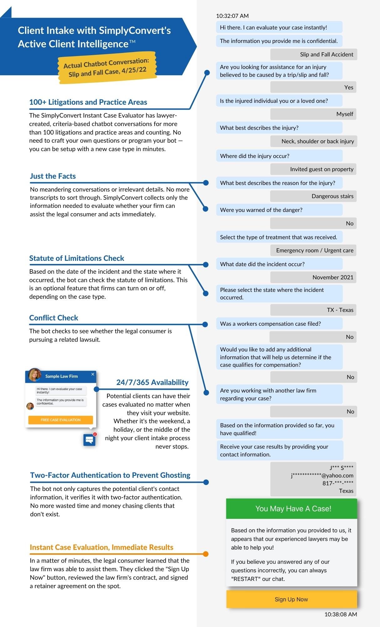 client intake process, legal intake software, attorney intake software, client focused experience