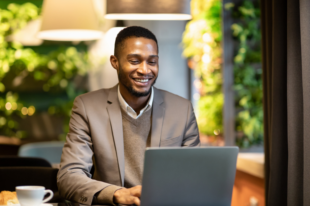 Man working at computer